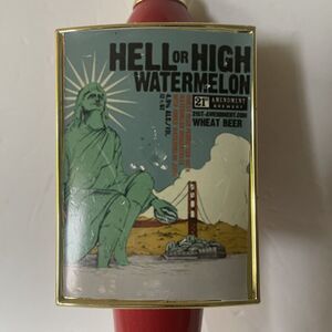 21st Amendment Brewery Handle Watermelon men cave/bar collectible